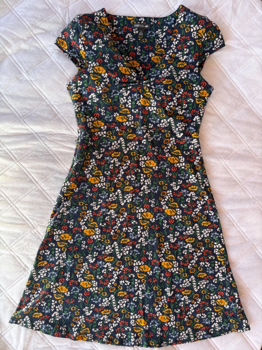 Toad&Co  Multi-Colored Floral Rosemarie Dress - S -